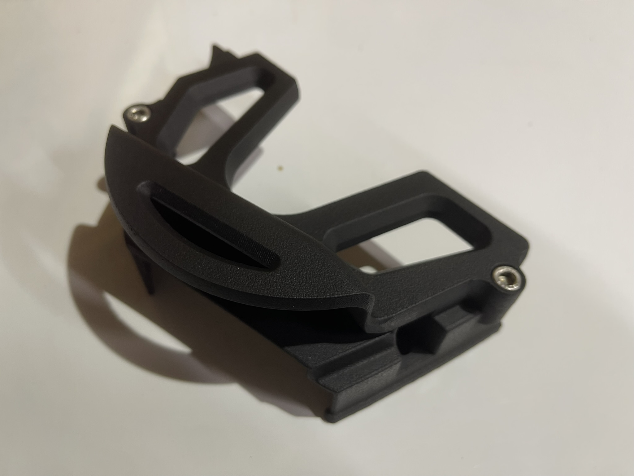 Exemple de pièce technique Proto’Nim imprimée et assemblée avec de la visserie.