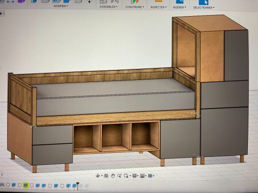 Modélisation d'un lit enfant
